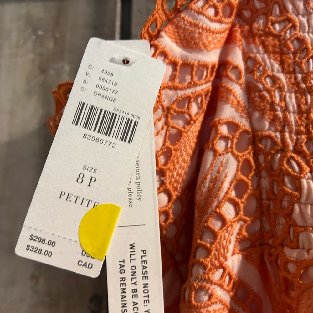 NWT By Anthropologie Strapless A-Line
Ruffle-Hem Dress, 8P - Picture 9 of 13